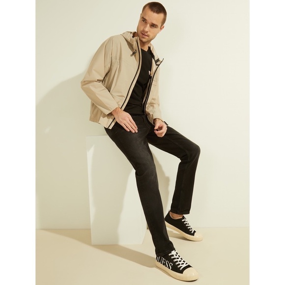 New GUESS Alton Hooded Nylon Jacket SZ S - Picture 4 of 4